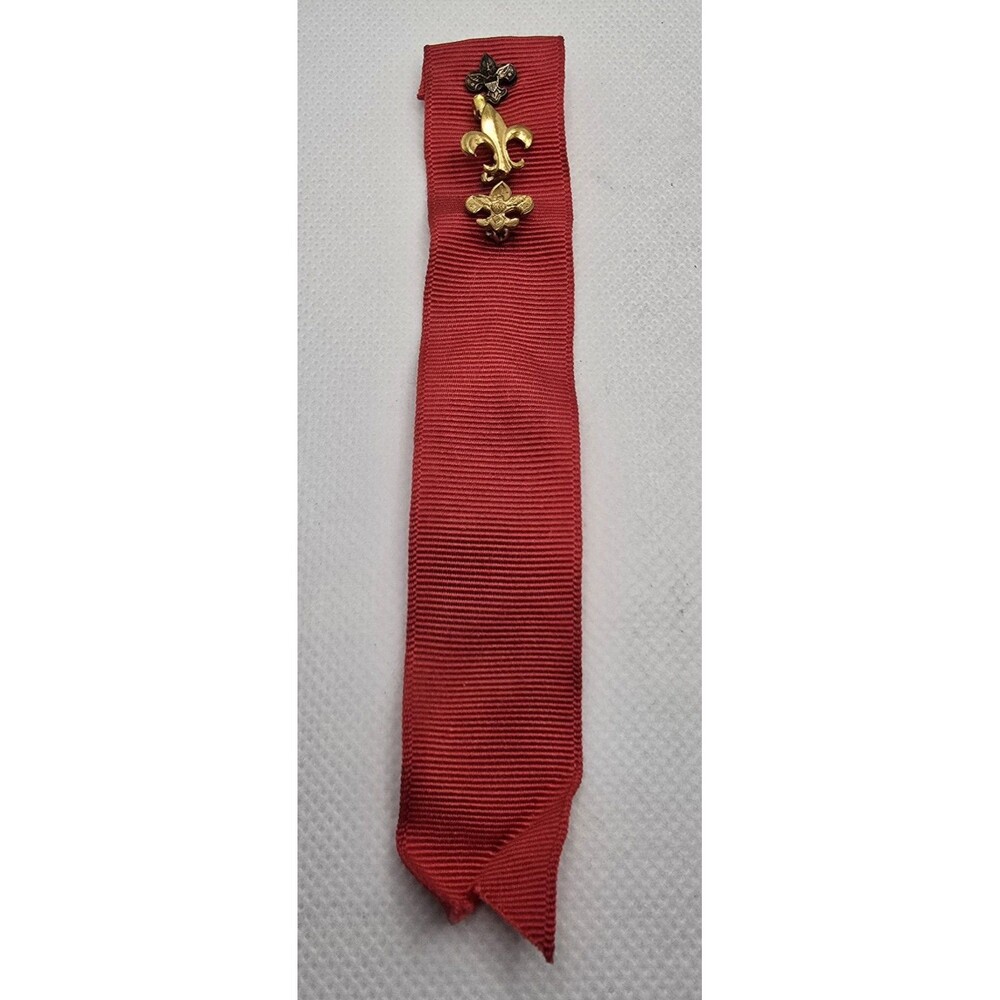 Vintage BSA Eagle Scout Mother's Pin with Red Ribbon Set of 3 - Picture 4 of 7
